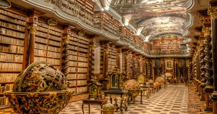 Czech Republic's Klementinum National Library is located in the city of Prague