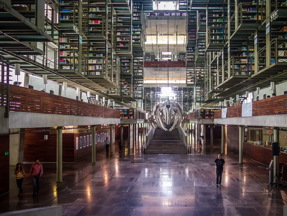 Mexico City's Bibliotheca Vasconcelos is a cultural landmark Most Beautiful Libraries Around The World