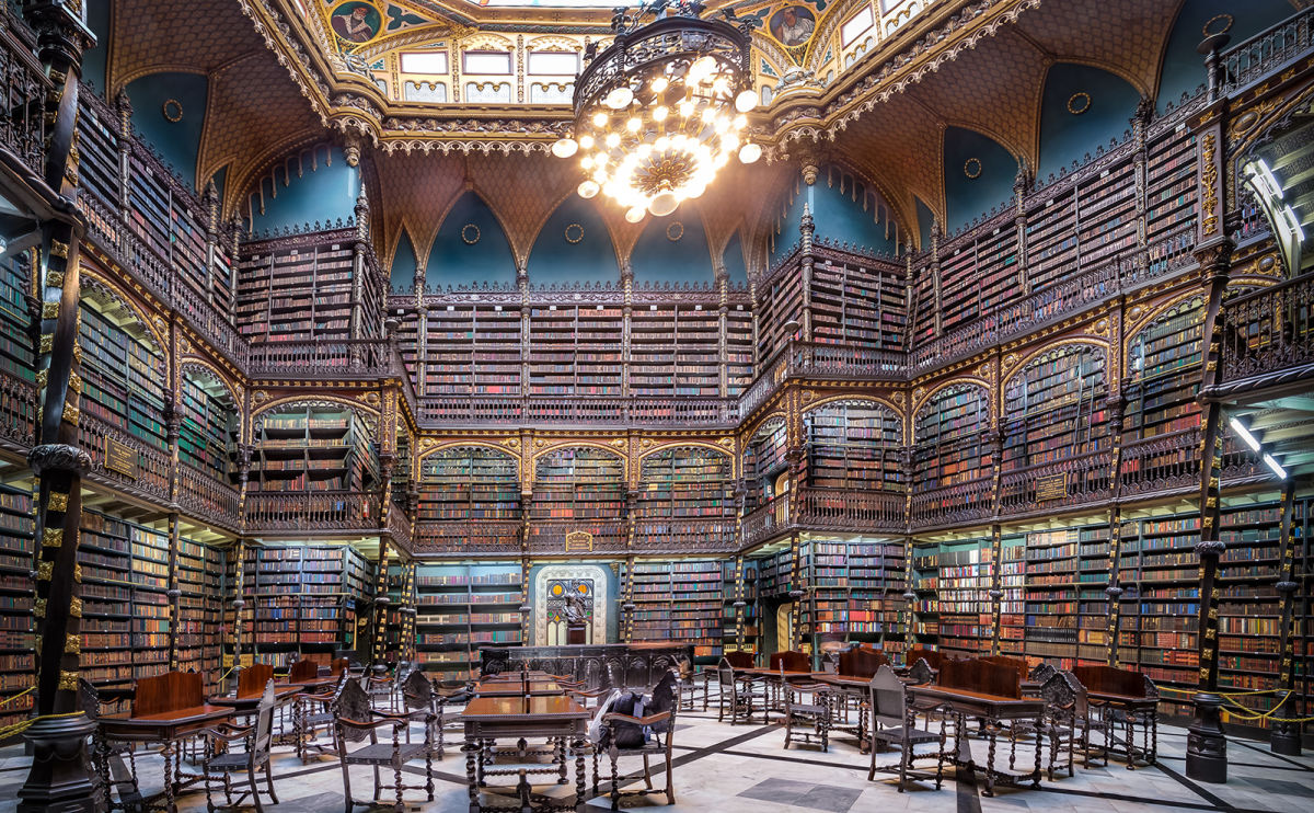 Rio de Janeiro, Brazil, the Royal Portuguese Cabinet of Reading is located Most Beautiful Libraries Around The World