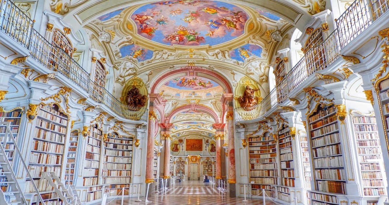 The Admont Abbey Library is located in the Austrian town of Admont Most Beautiful Libraries Around The World