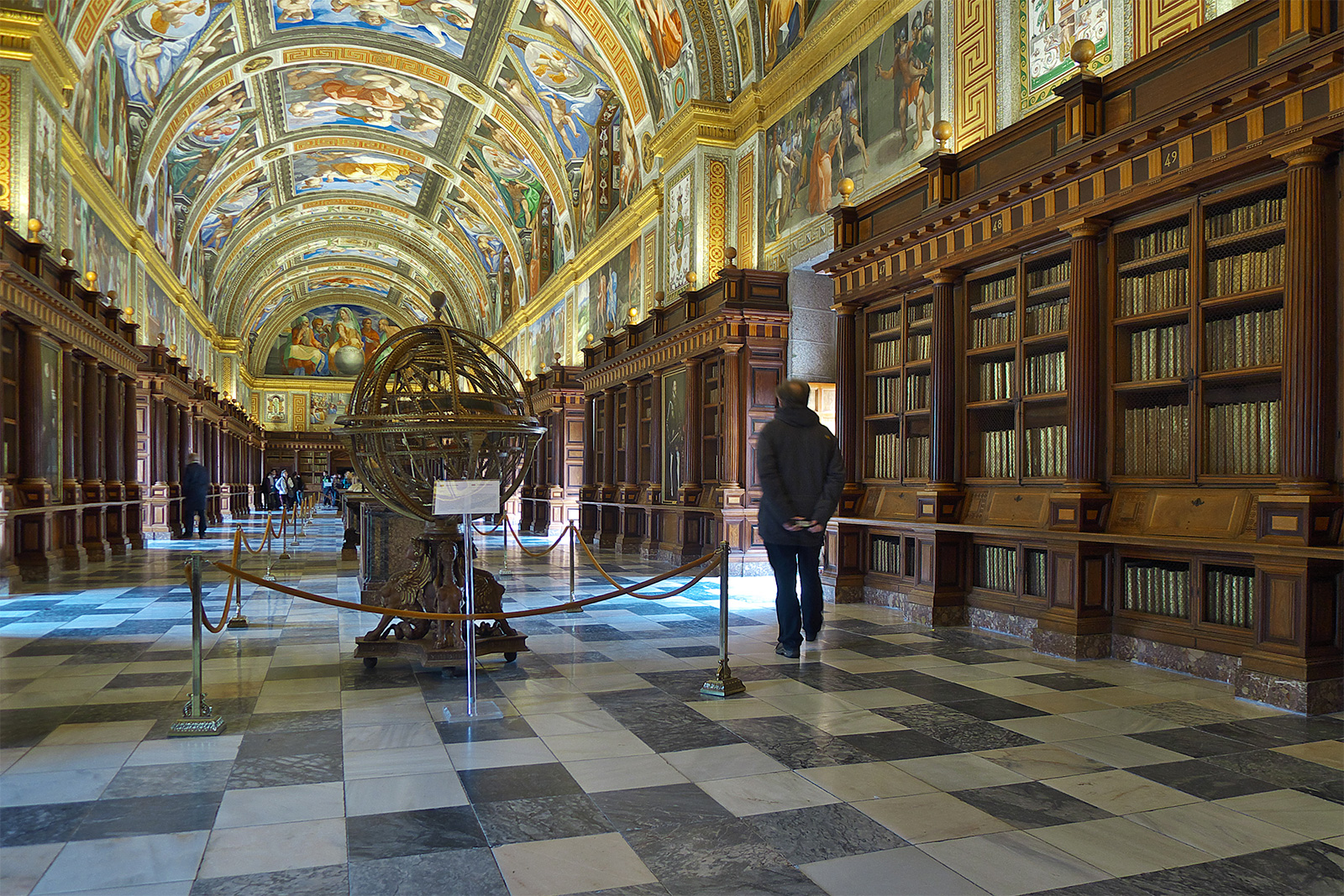 The Library of El Escorial is located in the Spanish town of San Lorenzo de El Escorial
