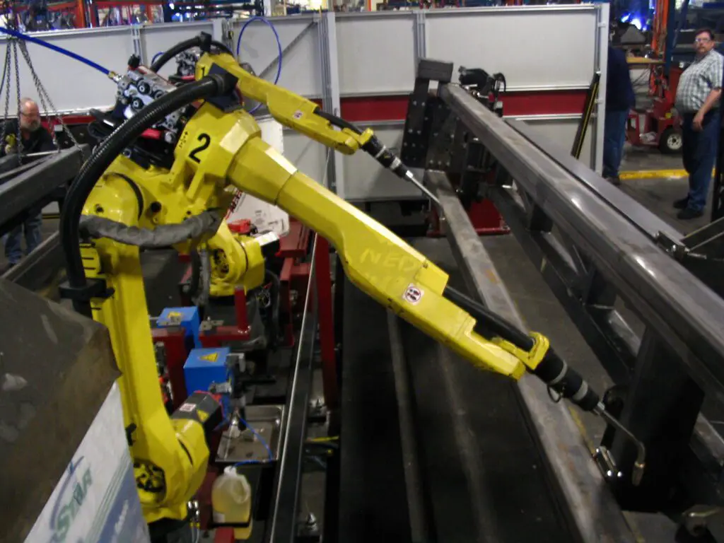 Robots used in manufacturing