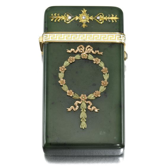 Faberge Jeweled and White Enameled Lighter ($30,000)