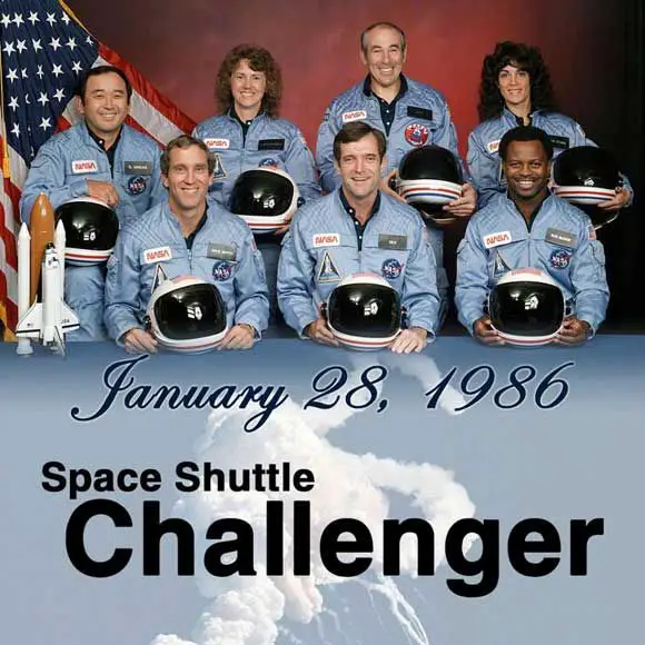 The Challenger Space Shuttle disaster (1986)